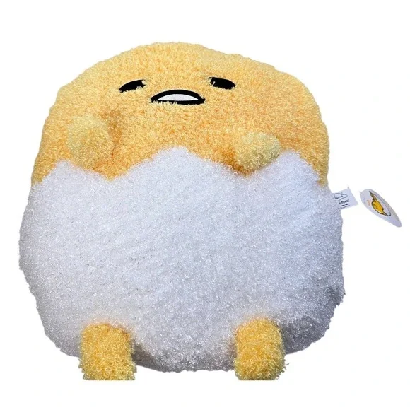 GUND Sanrio Gudetama Deluxe Egg In Shell 17" Plush The Lazy Egg NWT #6054303 - Picture 4 of 9